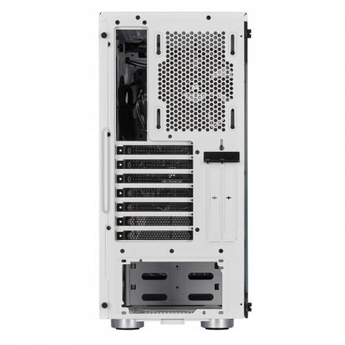SPECIFICATION: Type Mid-Tower Gaming Case Front Panel Slatted front panel Tempered Glass Panel Yes Motherboard Support ATX External Features Color(s) White Weight 6.9kg / 15.2lbs Dimensions 457mm x 216mm x 455mm Front Ports Slatted front panel Expansion Slots 7+2 vertical Radiator Support 120mm, 140mm, 240mm, 280mm, 360mm Pre-Installed Fans 120mm fans x 3 Drive Bays Case Drive Bays: 3.5" x 4 Case Drive Bays: 2.5" x 2 Additional Feature PSU Maximum PSU Length 180mm Clearance Space Maximum Processor Cooler Height 170mm Maximum Graphics Card Length 370mm CORSAIR 275R Airflow Gaming Case in Bangladesh The CORSAIR 275R Airflow Gaming Case is a mid-tower ATX case that pairs modern design with maximum airflow, thanks to a slatted front panel and a single tempered glass window. THREE INCLUDED 120MM FANS For powerful airflow out of the box, the 275R comes pre-equipped with three 120mm fans, two intake,s and one rear exhaust TURN YOUR CASE INTO A SMART CASE Add a CORSAIR iCUE Commander PRO for unparalleled control over your system’s performance and RGB lighting. Get in-depth insight into your system temperatures in real-time and set up intelligent fan curves to automatically adjust speeds based on your system’s demands. Create, customize, and synchronize stunning RGB lighting effects when you connect CORSAIR RGB fans and lighting strips for an amazing system-wide light show. Powered by CORSAIR iCUE software, the CORSAIR iCUE Commander PRO is everything you need to turn your case into a smart case.