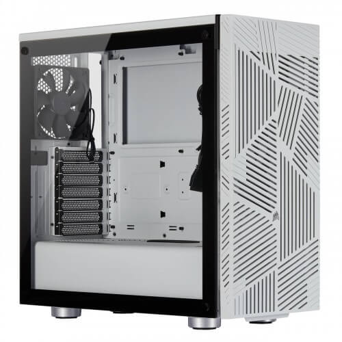 SPECIFICATION: Type Mid-Tower Gaming Case Front Panel Slatted front panel Tempered Glass Panel Yes Motherboard Support ATX External Features Color(s) White Weight 6.9kg / 15.2lbs Dimensions 457mm x 216mm x 455mm Front Ports Slatted front panel Expansion Slots 7+2 vertical Radiator Support 120mm, 140mm, 240mm, 280mm, 360mm Pre-Installed Fans 120mm fans x 3 Drive Bays Case Drive Bays: 3.5" x 4 Case Drive Bays: 2.5" x 2 Additional Feature PSU Maximum PSU Length 180mm Clearance Space Maximum Processor Cooler Height 170mm Maximum Graphics Card Length 370mm CORSAIR 275R Airflow Gaming Case in Bangladesh The CORSAIR 275R Airflow Gaming Case is a mid-tower ATX case that pairs modern design with maximum airflow, thanks to a slatted front panel and a single tempered glass window. THREE INCLUDED 120MM FANS For powerful airflow out of the box, the 275R comes pre-equipped with three 120mm fans, two intake,s and one rear exhaust TURN YOUR CASE INTO A SMART CASE Add a CORSAIR iCUE Commander PRO for unparalleled control over your system’s performance and RGB lighting. Get in-depth insight into your system temperatures in real-time and set up intelligent fan curves to automatically adjust speeds based on your system’s demands. Create, customize, and synchronize stunning RGB lighting effects when you connect CORSAIR RGB fans and lighting strips for an amazing system-wide light show. Powered by CORSAIR iCUE software, the CORSAIR iCUE Commander PRO is everything you need to turn your case into a smart case.